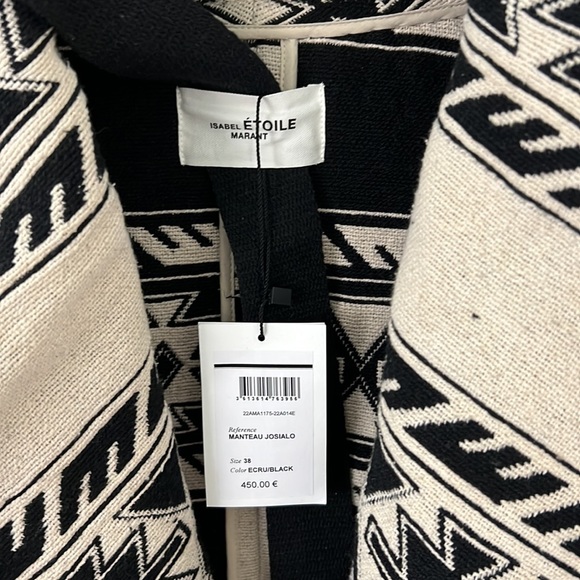 FW22 ISABEL MARANT ÉTOILE Josialo Fringed Jacquard Jacket - Picture 5 of 8